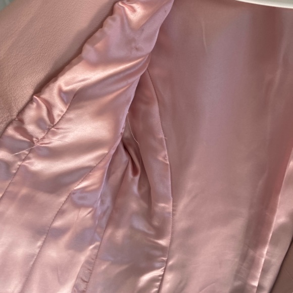 New and Beautiful Dusty Rose Color Leather Jacket. - Picture 3 of 7